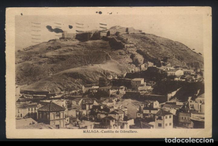 Postales: B-0054- MALAGA. CASTILLO DE GIBRALFARO.