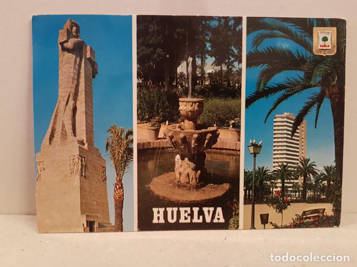 Postales: antigua postal huelva diversos aspectos circulada