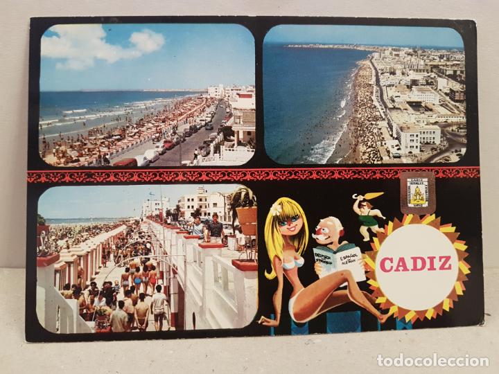 Postales: antigua postal cadiz vista parcial circulada