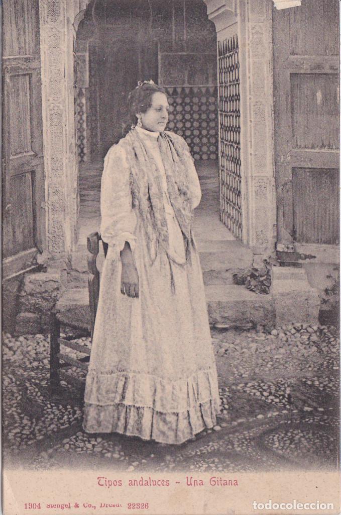 Postales: SEVILLA - TIPOS ANDALUCES - UNA GITANA - STENGEL & CO. DRESDE - Foto 1