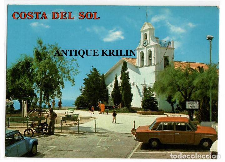 Postales: BENALMADENA N&ordm; 5195 IGLESIA Y JARDINES DEL MURO .- EDICION COLECCION PERLA