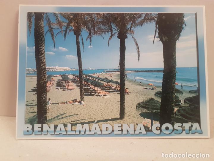 Postales: antigua postal playa benalmadena costa sin circular