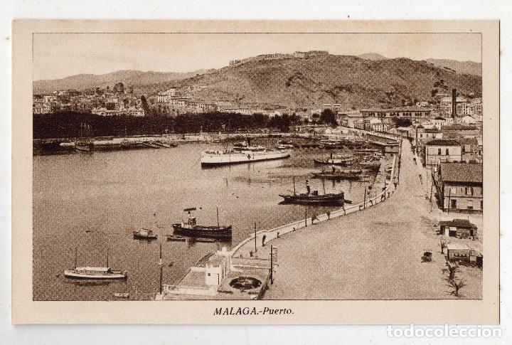 Postales: M&aacute;laga. El Puerto. Barcos. - Foto 1