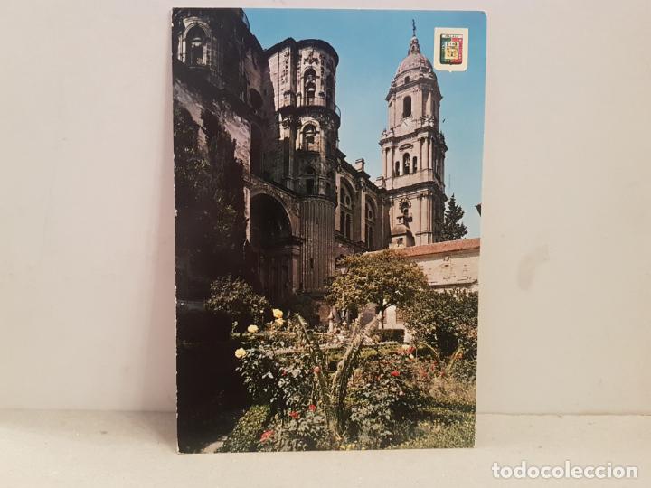 Postales: antigua postal malaga costa del sol catedral puerta de las cadenas circulada