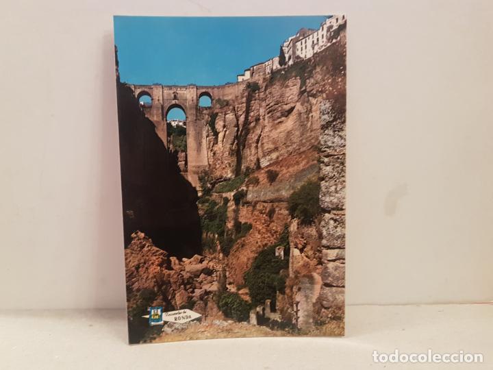 Postales: antigua postal ronda el tajo puente nuevo 1975 circulada