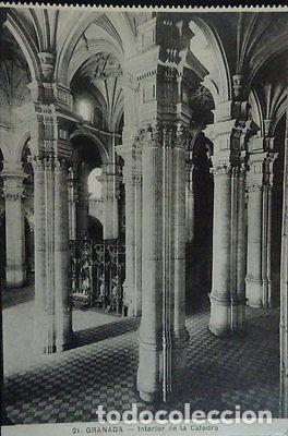 Postales: ANTIGUA POSTAL INTERIOR DE LA CATEDRAL DE GRANADA ANDALUCIA POSTCARD CC3805