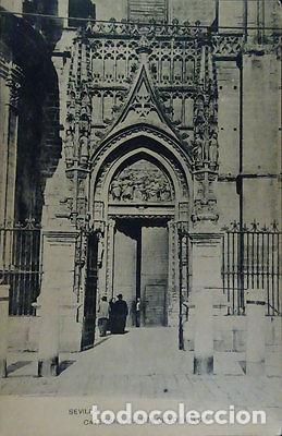 Postales: ANTIGUA POSTAL CATEDRAL DE SEVILLA PUERTA DE LOS PALOS HAUSER Y MENET CC3969