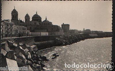 Postales: ANTIGUA POSTAL CADIZ CAMPO DEL SUR MURALLAS Y CATEDRAL OLD POSTCARD CC00973