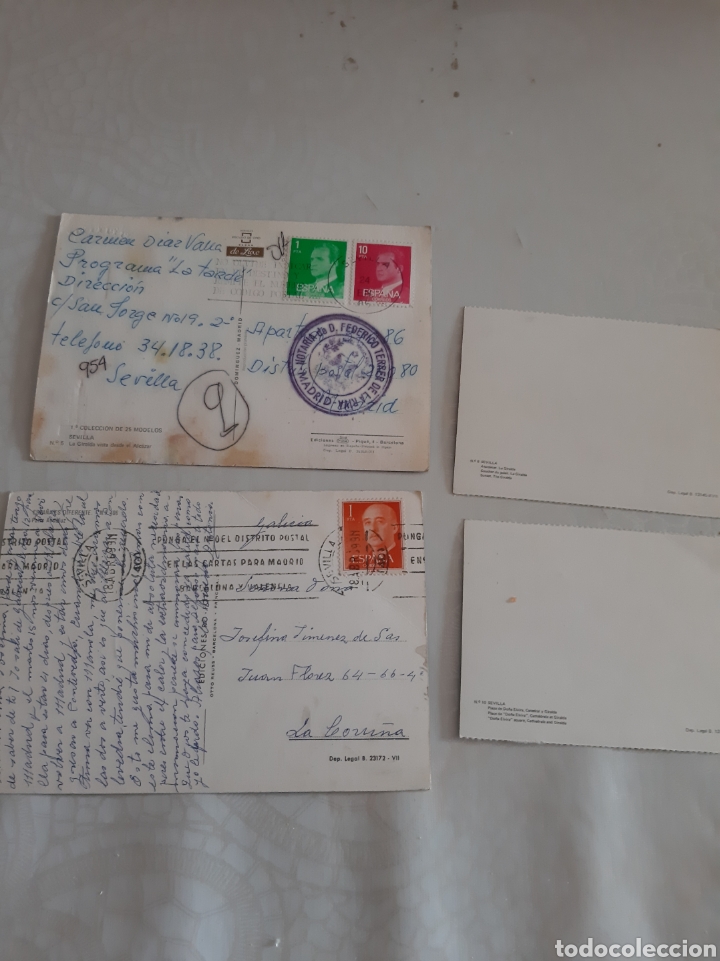 Postales: SEVILLA POSTALES VINTAGE UNA PROGRAMA LA TARDE MADRID - Foto 2