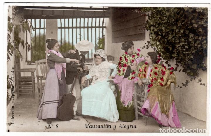 Postcards: PRECIOSA POSTAL - CADIZ - MANZANILLA Y ALEGR&Iacute;A - COLECCION TREBOL - N&ordm;. 8