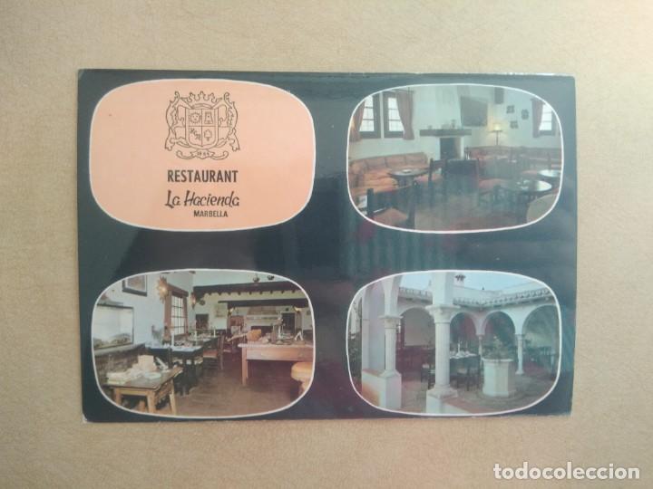 Postales: Postal restaurante la hacienda, carretera cadiz km 200, costa del sol