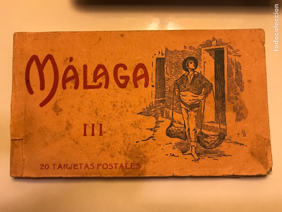 Cartes Postales: M&aacute;laga en 1901. Cuaderno de tarjetas postales de la Fototipia Hauser y Menet..