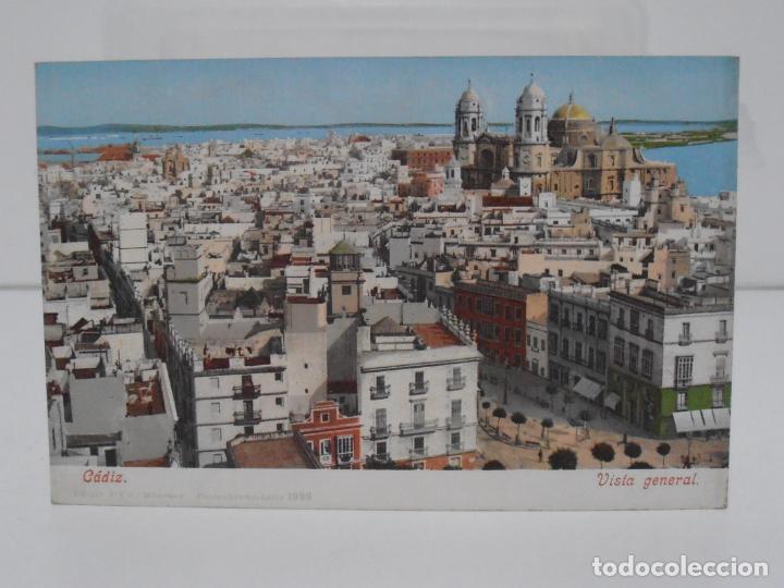 Postales: ANTIGUA POSTAL, CADIZ, VISTA GENERAL, UNION POSTAL DE CORREOS