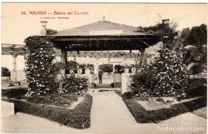 Postcards: BONITA POSTAL - M&Aacute;LAGA - BA&Ntilde;OS DEL CARMEN