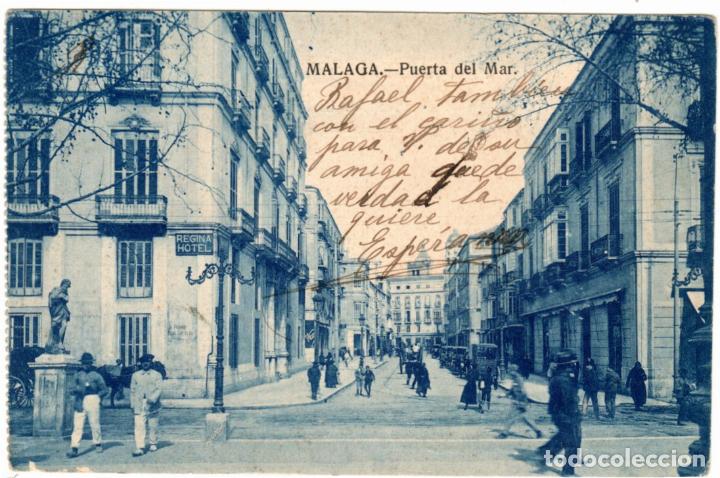 Postales: PRECIOSA POSTAL - M&Aacute;LAGA - PUERTA DEL MAR - Foto 1