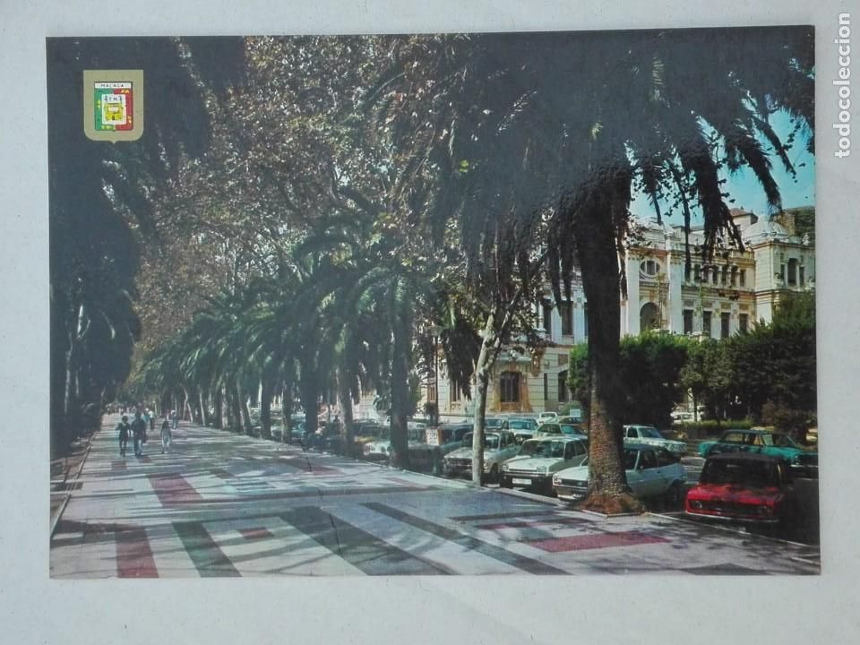 Postales: POSTAL1556 CIRCULADA 1980S - DOMINGUEZ 63 - MALAGA PASEO DEL PARQUE