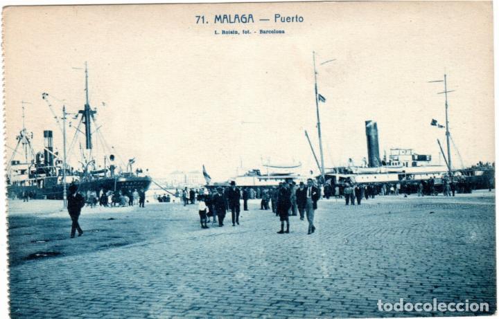 Postales: BONITA POSTAL - MALAGA - PUERTO