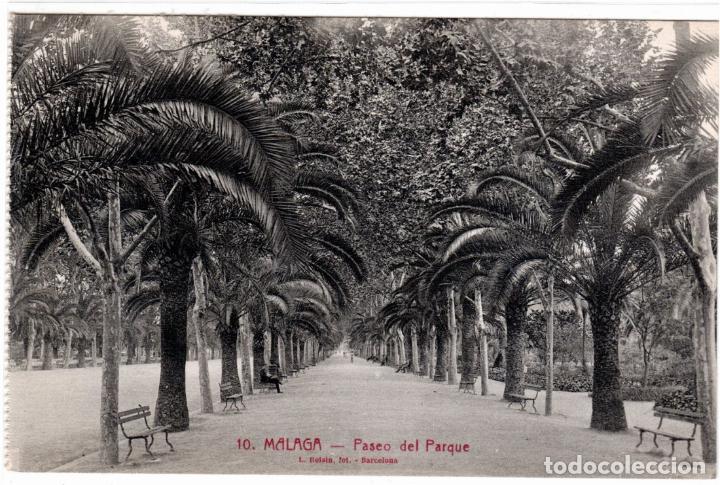 Postales: BONITA POSTAL - MALAGA - PASEO DEL PARQUE