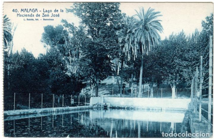 Postales: BONITA POSTAL - MALAGA - LAGO DE LA HACIENDA DE SAN JOSE