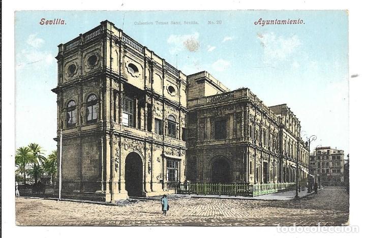 Postkarten: SEVILLA: AYUNTAMIENTO -POSTAL ANTIGUA- NUEVA -EDITA- TOMAS SANZ - SEVILLA