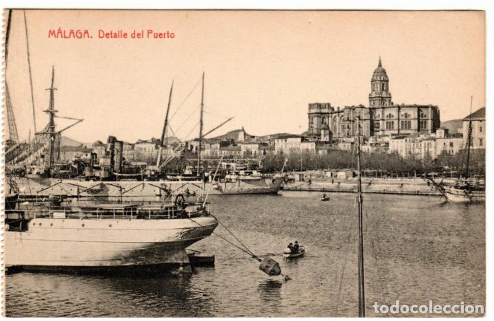 Postales: BONITA POSTAL - MALAGA - DETALLE DEL PUERTO