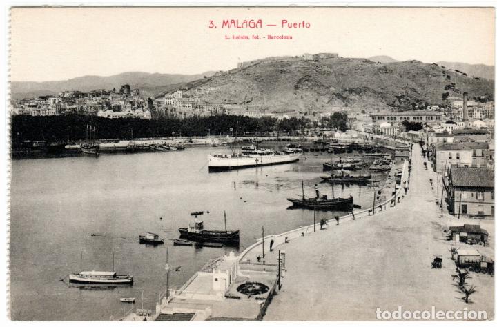 Postales: BONITA POSTAL - MALAGA - PUERTO