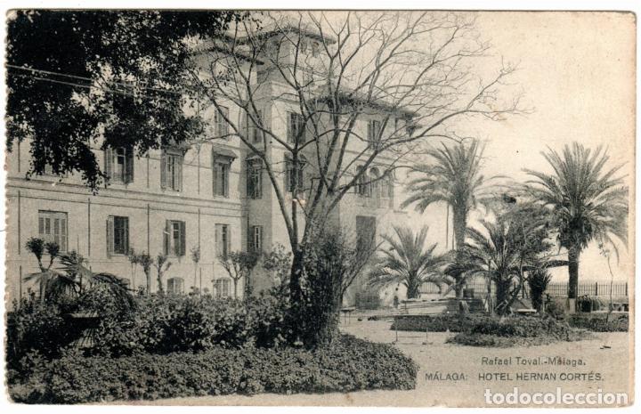 Postales: BONITA POSTAL - MALAGA - HOTEL HERNAN CORTES - RAFAEL TOVAL - MALAGA