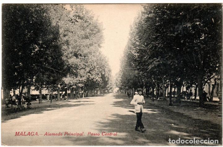 Postales: BONITA POSTAL - MALAGA - ALAMEDA PRINCIPAL - PASEO CENTRAL - EDITOR RAFAEL TOVAL - MALAGA