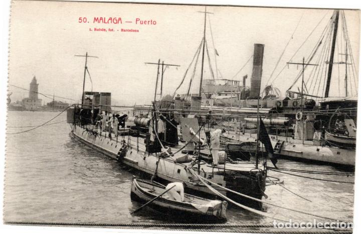 Postales: PRECIOSA POSTAL - MALAGA - PUERTO