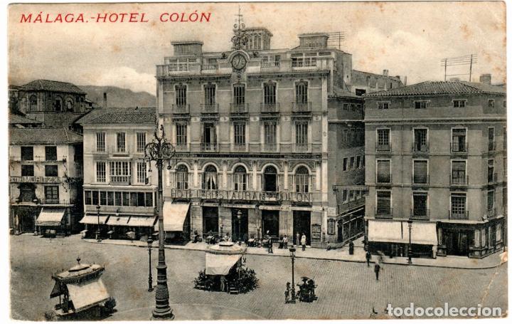 Postais: BONITA POSTAL - MALAGA - HOTEL COLON
