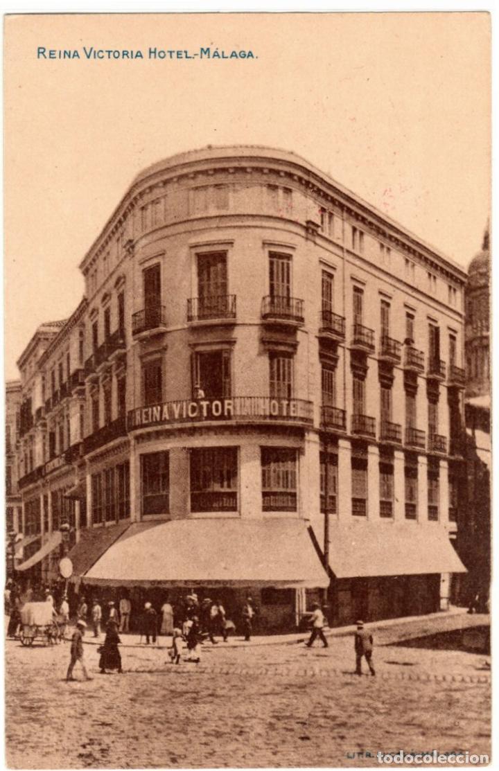 Postales: BONITA POSTAL - MALAGA - HOTEL REINA VICTORIA