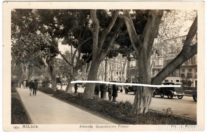 Postales: BONITA POSTAL - MALAGA - ALAMEDA GENERALISIMO FRANCO