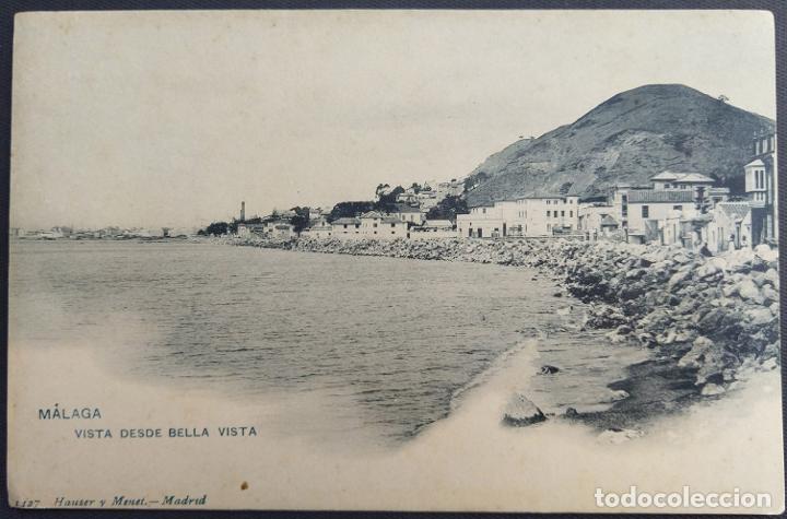 Postcards: MALAGA VISTA DESDE BELLAVISTA HAUSER MENET