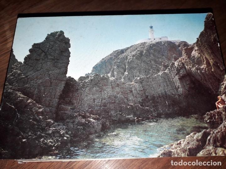 Postales: N&ordm; 38809 POSTAL CABO DE GATA FARO ALMERIA Y BA&Ntilde;O DE LAS SIRENAS