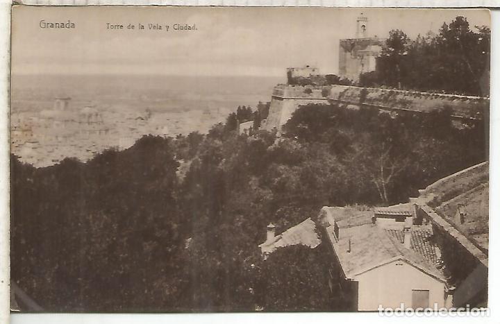 Postales: GRANADA TORRE DE VELA SIN ESCRIBIR - Foto 1