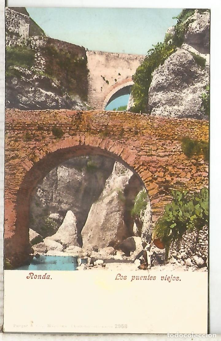 Postales: MALAGA RONDA DORSO SIN DIVIDIR
