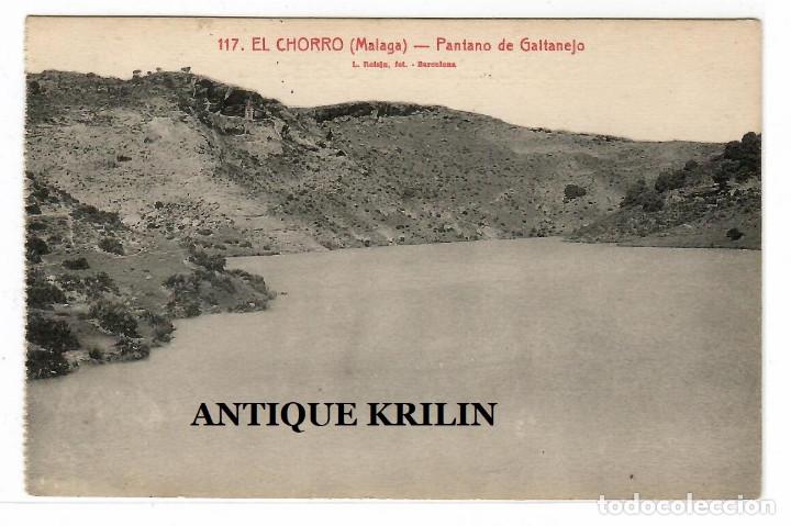 Postkarten: MALAGA N&ordm; 117 EL CHORRO / PANTANO DE GAITANEJO / FOTO L. ROISIN