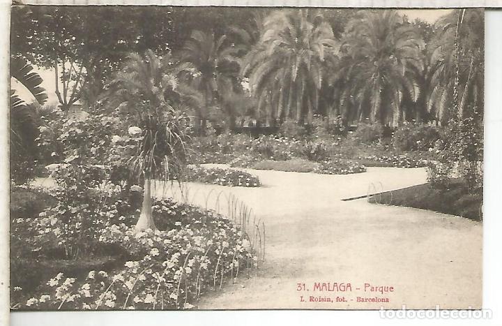 Postales: MALAGA PARQUE SIN ESCRIBIR