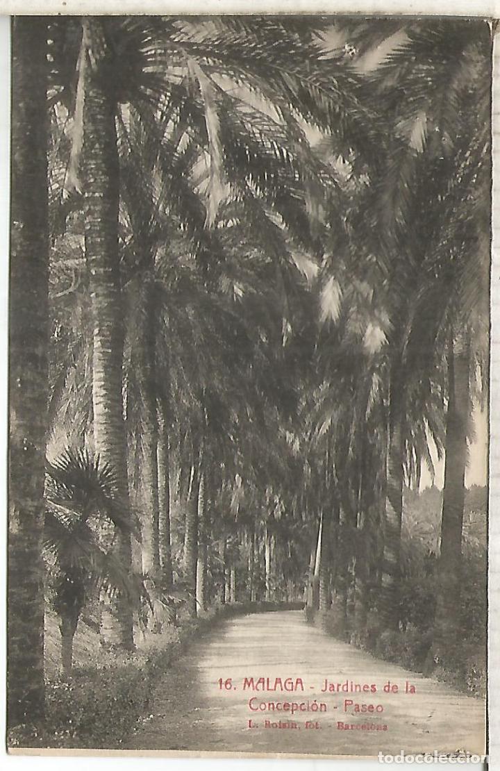 Postales: MALAGA JARDINES CONCEPCION SIN ESCRIBIR