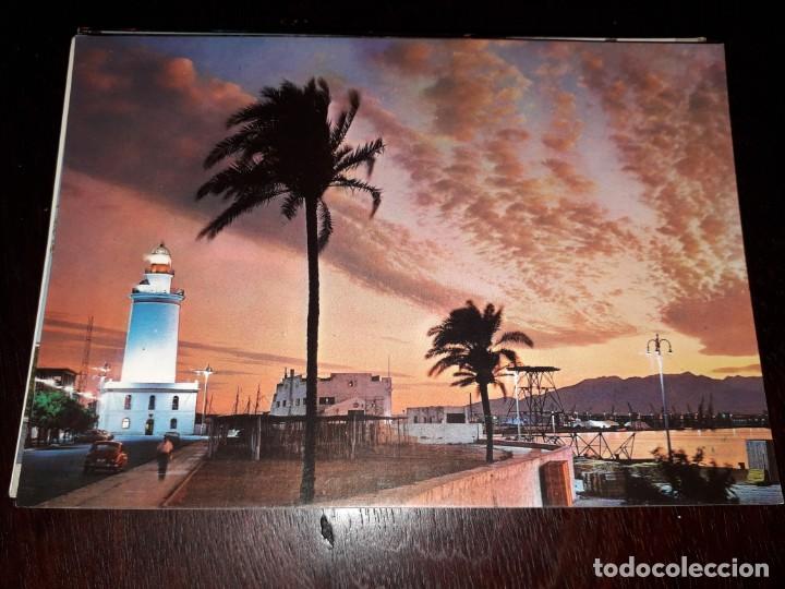 Postcards: N&ordm; 39770 POSTAL MALAGA PASEO DE LA FAROLA FARO