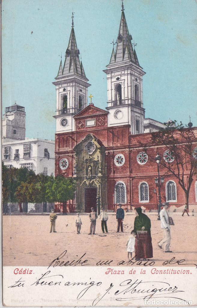 Postales: C&Aacute;DIZ - PLAZA DE LA CONSTITUCI&Oacute;N - Foto 1
