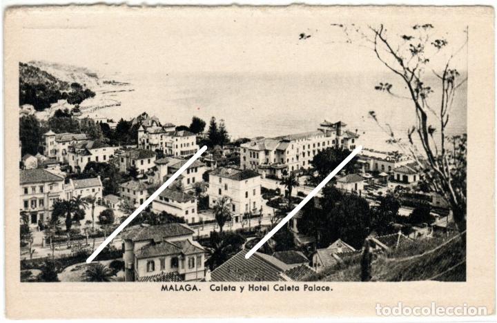 Postales: BONITA POSTAL - MALAGA - CALETA Y HOTEL CALETA PALACE