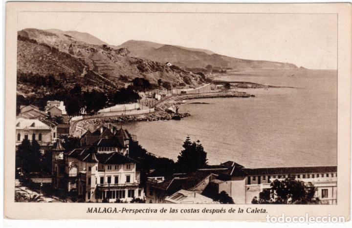 Postales: BONITA POSTAL - MALAGA - PERSPECTIVA DE LAS COSTAS DESPUES DE LA CALETA