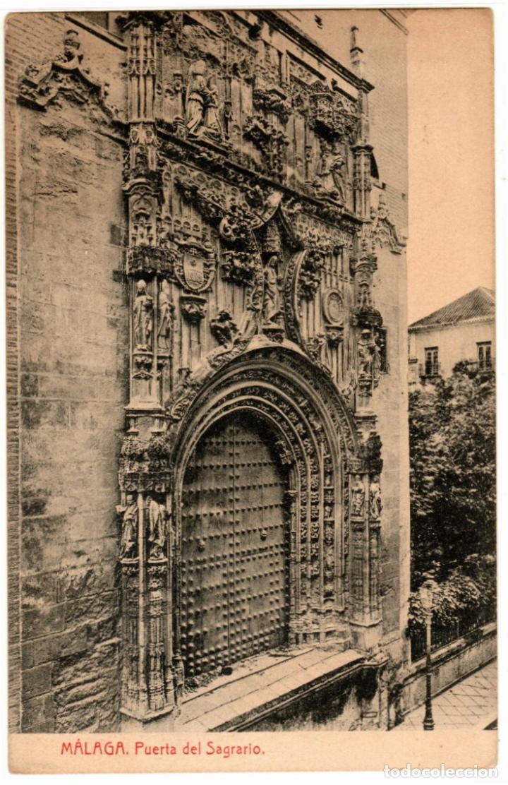 Postales: BONITA POSTAL - MALAGA - PUERTA DEL SAGRARIO