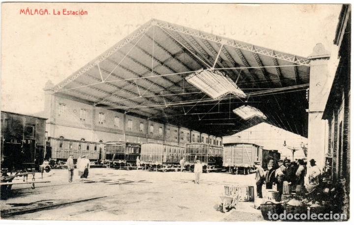 Postales: PRECIOSA POSTAL - MALAGA - LA ESTACION