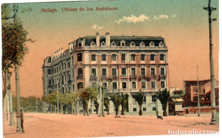 Postales: PRECIOSA POSTAL - MALAGA - OFICINA DE LOS ANDALUCES