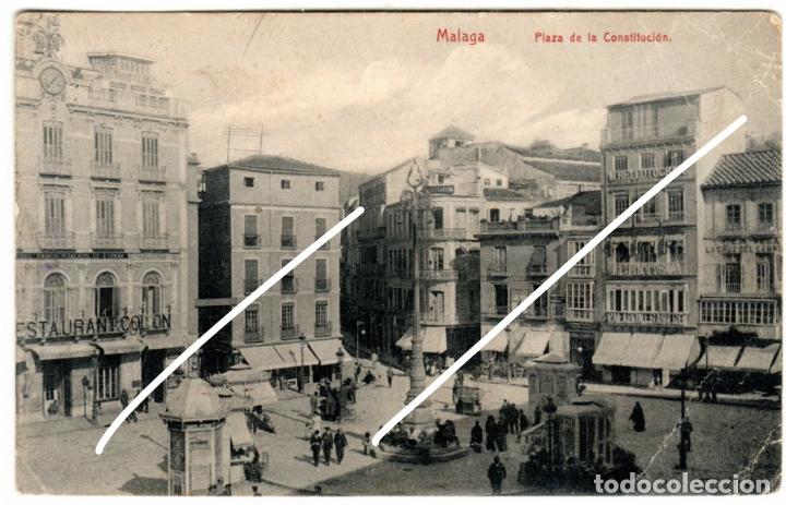 Postcards: PRECIOSA POSTAL - MALAGA - PLAZA DE LA CONSTITUCION