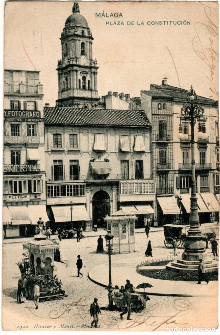 Postais: PRECIOSA POSTAL - MALAGA - PLAZA DE LA CONSTITUCION