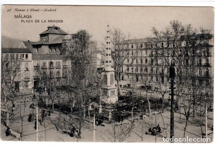 Postales: BONITA POSTAL - MALAGA - PLAZA DE LA MERCED - HAUSER Y MENET
