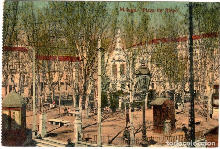 Postales: PRECIOSA POSTAL - MALAGA - PLAZA DE RIEGO